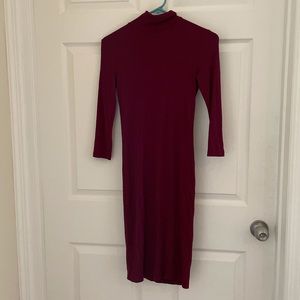 Turtleneck Knit Dress